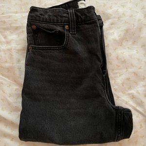 Abercrombie jeans, the 90s straight ultra high rise, black